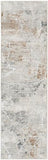Nourison Glam Modern Grey Multicolor 2'3" x 7'6" Area -rug, Easy -cleaning, Non Shedding, Bed Room, Living Room, Dining Room, Kitchen (2x8)