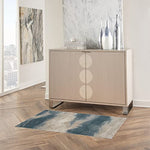 Nourison 2000 Olive 3'9" x 5'9" Area Rug - Easy Clean, Non Shedding, Bed Room, Living Room, Dining Room, Kitchen (4' x 6')