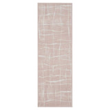 Nourison Whimsicle Pink Ivory 2' x 8' Area Rug, Contemporary, Artistic, Easy Cleaning, Non Shedding, Bed Room, Living Room, Dining Room, Kitchen, (8' Runner)