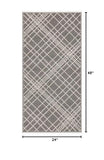 Nourison Jubilant Farmhouse Grey 2' x 4' Area -Rug, Easy -Cleaning, Non Shedding, Bed Room, Living Room, Dining Room, Kitchen (2x4)