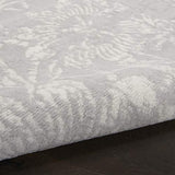 Nourison Whimsicle Floral Grey 4' x 6' Area Rug, Easy Cleaning, Non Shedding, Bed Room, Living Room, Dining Room, Kitchen (4x6)