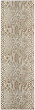 Nourison Solace Modern Animal Print Ivory Beige 2'3" x 7'3" Area Rug, Easy Cleaning, Non Shedding, Bed Room, Living Room, Dining Room, Kitchen, (7' Runner)