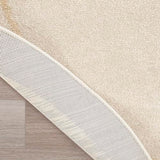 Nourison Essentials Indoor/Outdoor Ivory Gold 4' x Round Area Rug, Easy Clean, Non Shedding, Bed Room, Living Room, Dining Room, Kitchen (4 Round)