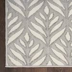 Nourison Aloha Indoor/Outdoor Grey 2'8" x 4' Area Rug, Easy Cleaning, Non Shedding, Bed Room, Living Room, Dining Room, Backyard, Deck, Patio (3x4)