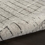 Nourison Concerto Abstract Ivory/Grey 3' x 5' Area Rug, Easy Cleaning, Non Shedding, Bed Room, Living Room, Dining Room, Kitchen (3x5)