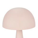 Nourison EPT01 16" Metal Mushroom Table Modern, Retro, Desk, Bedside, Living Room, Office Lamp, Small, Blush Pink
