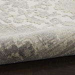 Nourison Cyrus Bohemian Ivory/Grey 2'6" x 4' Area Rug, Easy Clean, Non Shedding, Bed Room, Living Room, Dining Room, Kitchen (3x4)