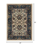 Nourison 2020 Persian Ivory 2'6" x 4'2" Area Rug, Easy Cleaning, Non Shedding, Bed Room, Living Room, Dining Room, Kitchen (3x4)
