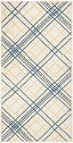 Nourison Jubilant Farmhouse Ivory Navy 2' x 4' Area -rug, Easy -cleaning, Non Shedding, Bed Room, Living Room, Dining Room, Kitchen (2x4)