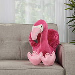 Mina Victory Plush Lines Stuffed Flamingo Plush Toy Pink 18" x 26" Plush Animal