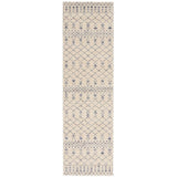 Nourison Royal Moroccan Farmhouse Beige Blue 2'3" x 10' Area Rug, Easy Cleaning, Non Shedding, Bed Room, Living Room, Dining Room, Kitchen (2x10)