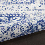 Nourison Whimsicle Traditional Ivory Navy 2' x 3' Area Rug, Easy Cleaning, Non Shedding, Bed Room, Living Room, Dining Room, Kitchen (2x3)