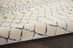 Nourison Royal Moroccan Farmhouse Beige Blue 2'2" x 7'6" Area Rug, Easy Cleaning, Non Shedding, Bed Room, Living Room, Dining Room, Kitchen (2x8)