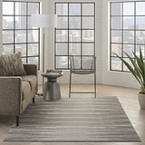 Nourison Calobra Modern Light Grey 4' x 6' Area -Rug, Easy -Cleaning, Non Shedding, Bed Room, Living Room, Dining Room, Kitchen (4x6)