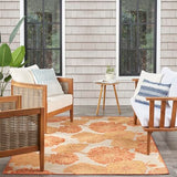 Nourison Garden Oasis Coral 6' x 9' Area Rug Easy Clean, Non Shedding, Bed Room, Living Room, Dining Room, Kitchen (6' x 9')