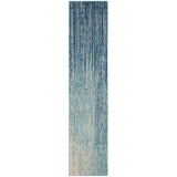 Nourison Passion Abstract Navy/Light Blue 2'2" x 10' Area -Rug, Easy -Cleaning, Non Shedding, Bed Room, Living Room, Dining Room, Kitchen (2x10)