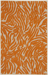 Nourison Aloha Indoor/Outdoor Orange 2'8" x 4' Area -rug, Easy -cleaning, Non Shedding, Bed Room, Living Room, Dining Room, Deck, Backyard, Patio (3x4)