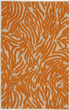 Nourison Aloha Indoor/Outdoor Orange 2'8" x 4' Area -rug, Easy -cleaning, Non Shedding, Bed Room, Living Room, Dining Room, Deck, Backyard, Patio (3x4)