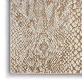 Nourison Solace Modern Animal Print Ivory Beige 2'3" x 7'3" Area Rug, Easy Cleaning, Non Shedding, Bed Room, Living Room, Dining Room, Kitchen, (7' Runner)