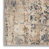 Nourison Concerto Beige/Grey 2'2" x 10'Area -Rug, Abstract, Distressed, Easy -Cleaning, Non Shedding, Bed Room, Living Room, Dining Room, Kitchen, (10' Runner)