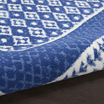 Nourison Whimsicle Geometric Navy 6' x 9' Area Rug, Easy Cleaning, Non Shedding, Bed Room, Living Room, Dining Room, Kitchen (6x9)