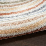Nourison Astra Machine Washable Ivory Multicolor 6' x 9' Area Rug Easy Clean, Non Shedding, Bed Room, Living Room, Dining Room, Kitchen (6' x 9')