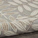 Nourison Aloha Indoor/Outdoor Natural 9'6" x 13' Area Rug, Easy Cleaning, Non Shedding, Bed Room, Living Room, Dining Room, Backyard, Deck, Patio (10x13)