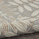 Nourison Aloha Indoor/Outdoor Natural 9'6" x 13' Area Rug, Easy Cleaning, Non Shedding, Bed Room, Living Room, Dining Room, Backyard, Deck, Patio (10x13)
