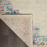 Nourison Passion Transitional Grey/Multi 3'9" x 5'9" Area -Rug, Easy -Cleaning, Non Shedding, Bed Room, Living Room, Dining Room, Kitchen (4x6)