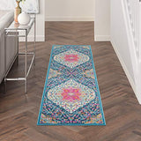 Nourison Passion Farmhouse Multicolor 2'2" x 7'6" Area -Rug, Easy -Cleaning, Non Shedding, Bed Room, Living Room, Dining Room, Kitchen (2x8)