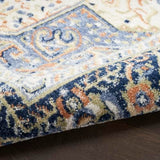 Nourison Essentials Indoor/Outdoor Navy 5' x 7' Area Rug, Non Shedding, Bed Room, Living Room, Dining Room, Backyard, Deck, Patio (5x7)