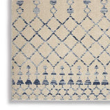 Nourison Royal Moroccan Farmhouse Beige Blue 5'3" x 7'3" Area Rug, Easy Cleaning, Non Shedding, Bed Room, Living Room, Dining Room, Kitchen (5x7)