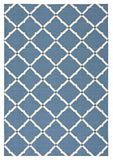 Nourison Home & Garden Indoor/Outdoor Navy 5'3" x 7'5" Area-Rug, Easy washing, Non Shedding, Bed Room, Living Room, Dining Room, Kitchen (5x7)