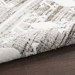 Nourison Asilah Grey/Ivory 2'2" x 8'2" Area Rug, Modern, Moroccan, Easy Cleaning, Non Shedding, Bed Room, Living Room, Dining Room, Kitchen, (8' x Runner)