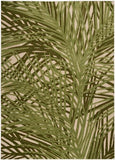 Nourison Aloha Ivory Green 3'6" x 5'6" Area Rug, Easy Clean, Non Shedding, Bed Room, Living Room, Dining Room, Kitchen (4' x 6')