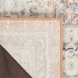 Nourison Essentials Indoor/Outdoor Beige Blue 5' x 7' Area Rug, Non Shedding, Bed Room, Living Room, Dining Room, Backyard, Deck, Patio (5x7)