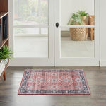 Nourison Fulton Medallion Brick 2' x 3' Area -Rug, Easy -Cleaning, Non Shedding, Bed Room, Living Room, Dining Room, Kitchen (2x3)