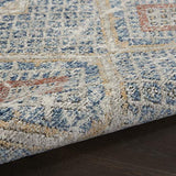 Nourison Concerto Vintage Blue/Ivory 2'2" x 7'6" Area -Rug, Easy -Cleaning, Non Shedding, Bed Room, Living Room, Dining Room, Kitchen (2x8)