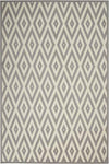 Nourison Grafix Mid-century White/Grey 5'3" x 7'3" Area -Rug, Easy -Cleaning, Non Shedding, Bed Room, Living Room, Dining Room, Kitchen (5x7)