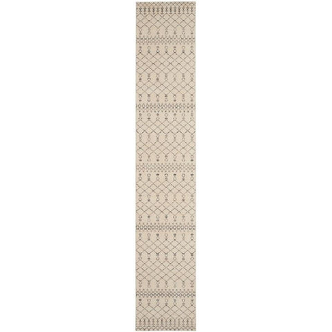 Nourison Royal Moroccan Farmhouse Beige/Grey 2'3" x 12' Area Rug, Easy Cleaning, Non Shedding, Bed Room, Living Room, Dining Room, Kitchen (2x12)