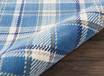 Nourison Grafix 2'3" x 7'6" Blue Rustic Indoor Rug