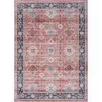 Nourison Fulton Medallion Brick 2' x 3' Area -Rug, Easy -Cleaning, Non Shedding, Bed Room, Living Room, Dining Room, Kitchen (2x3)