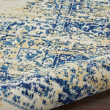 Nourison Grafix White 5'3'' x 7'3'' Traditional Area-Rug, Modern, Easy-Cleaning, Non Shedding, Bed Room, Living Room, Dining Room, Kitchen (5x7)