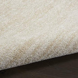 Nourison Essentials Solid Contemporary Ivory Beige 5' X 7' Area Rug , 5' X 7'