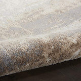 Nourison Elation Abstract Grey Ivory 4' x 6' Area Rug, Easy-Cleaning, Non-Shedding, Bed Room, Living Room, Dining Room, Kitchen (4x6)