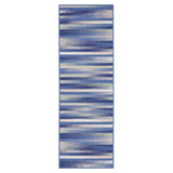 Nourison Whimsicle Abstract Blue Multicolor 2' x 8' Area Rug, Easy Cleaning, Non Shedding, Bed Room, Living Room, Dining Room, Kitchen (2x8)