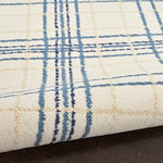 Nourison Jubilant Farmhouse Ivory Navy 2' x 4' Area -rug, Easy -cleaning, Non Shedding, Bed Room, Living Room, Dining Room, Kitchen (2x4)