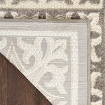 Nourison Aloha Indoor-Outdoor Ivory/Grey 3'6" x 5'6" Area Rug, Easy Cleaning, Non Shedding, Bed Room, Living Room, Dining Room, Kitchen (4x6)