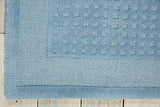 Nourison Westport Solid Blue 2.6-Feet by 4.0-Feet 100% Wool Area Rug