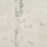 Nourison Concerto Cream Grey 2'2" x 7'6" Area Rug Easy Clean, Non Shedding, Bed Room, Living Room, Dining Room, Kitchen (8' Runner)